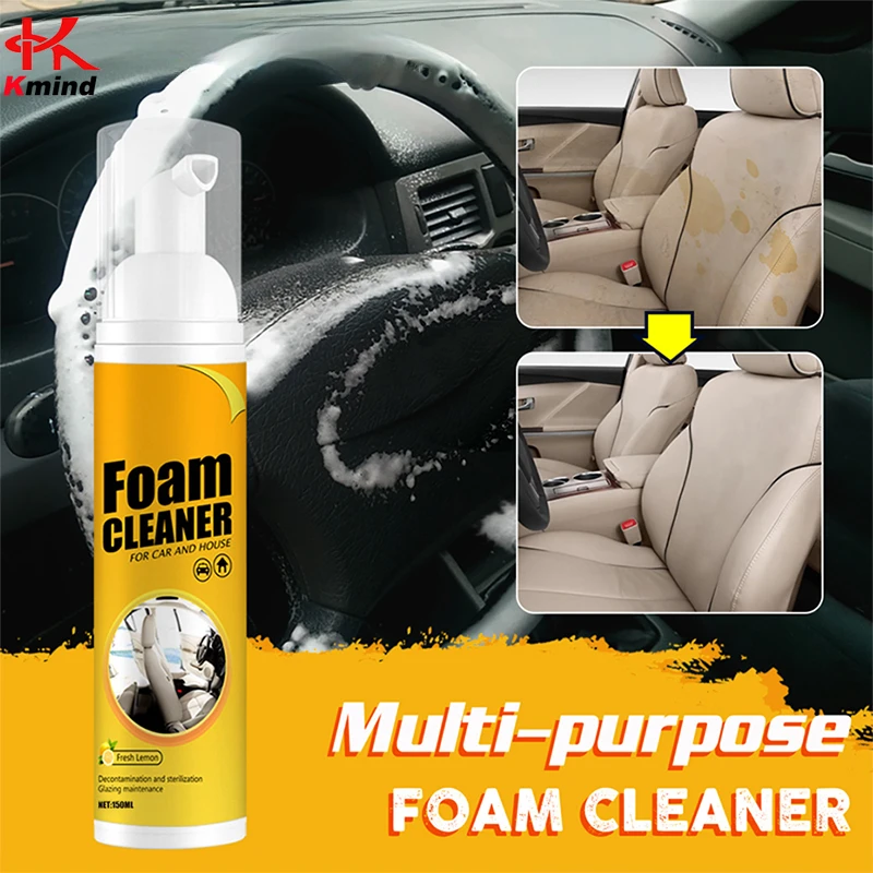 多目的フォームクリーナースプレー、車内インテリア革製ダッシュ - Leather Cleaner Interior のレビューと価格